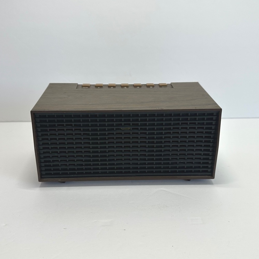 General Electric Zonar Burglar‎ Alarm Brown Retro Woodgrain